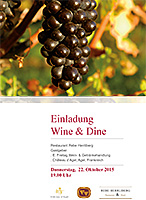 Einladung Wine & Dine
