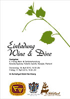 Einladung Wine & Dine