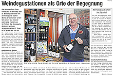 Weindegustationen als Orte der Begegnung